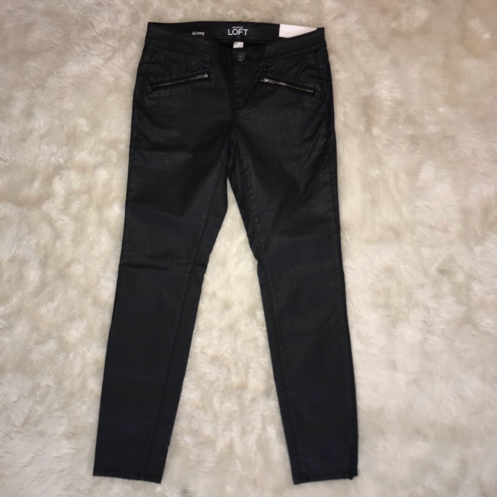 Leather skinny jeans brand new with tag size 2P